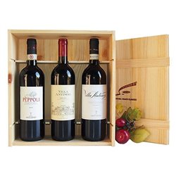 SIBONA Confezione Regalo VALIGETTA in Legno con Grappa  (MOSCATO+BARBERA+ARNEIS) 3x50cl : : Alimentari e cura della casa