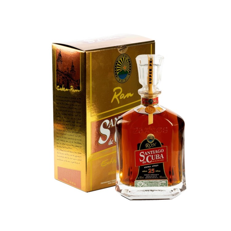 Santiago de Cuba Distillery - Ron Extra Anejo 25 YO - 0,70 L.